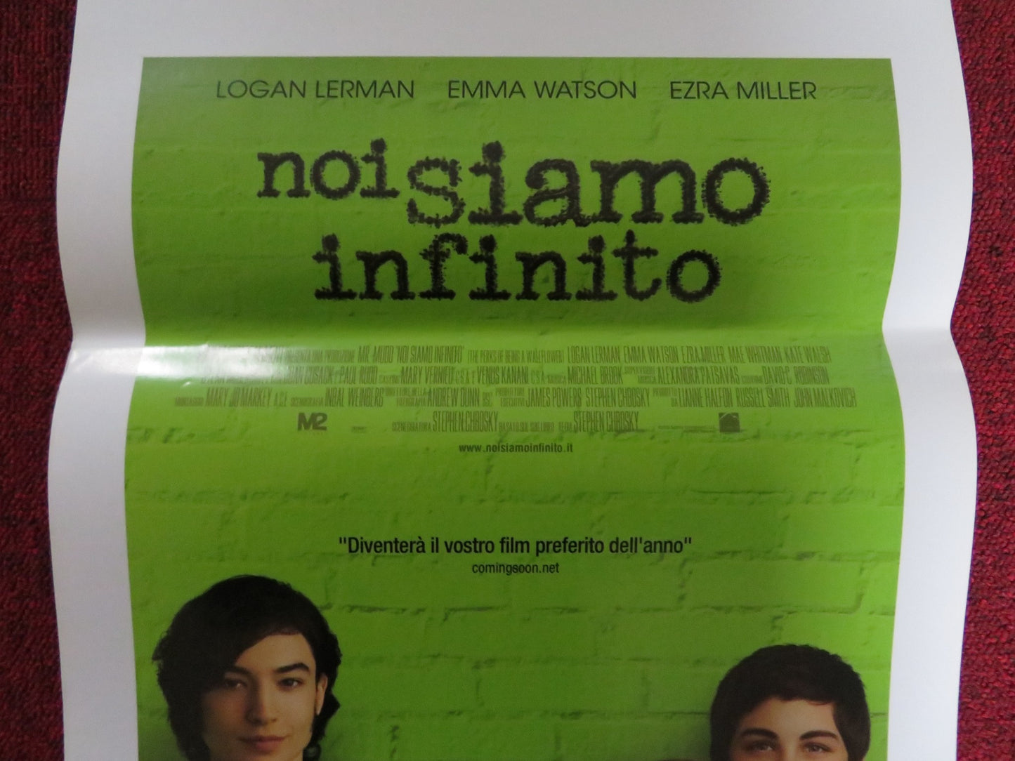 THE PERKS OF BEING A WALLFLOWER ITALIAN LOCANDINA POSTER EMMA WATSON 2012