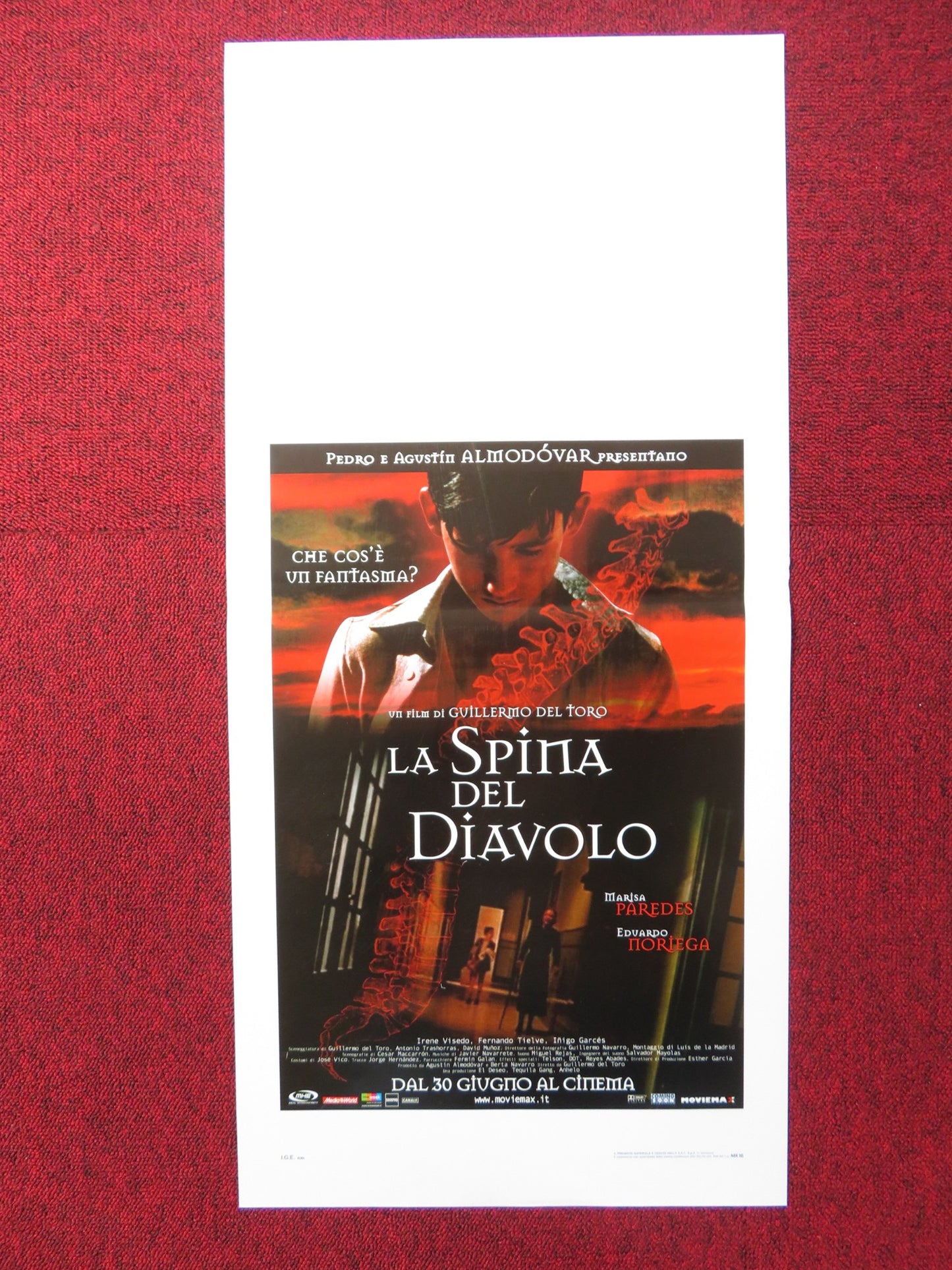 THE DEVIL'S BACKBONE ITALIAN LOCANDINA POSTER MARISA PAREDES E. NORIEGA 2001