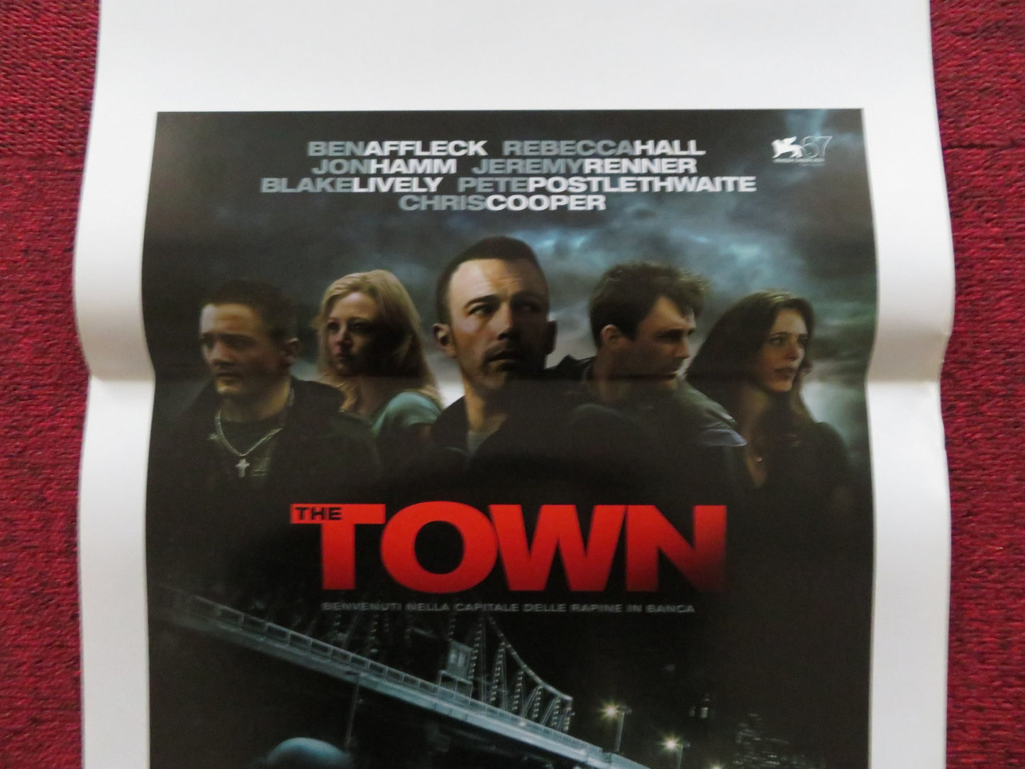 THE TOWN ITALIAN LOCANDINA POSTER BEN AFFLECK REBECCA HALL 2010