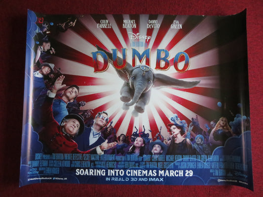 DUMBO UK QUAD (30"x 40") ROLLED POSTER COLIN FARRELL MICHAEL KEATON 2019