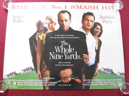 THE WHOLE NINE YARDS UK QUAD (30"x 40") ROLLED POSTER BRUCE WILLIS PERRY 2000