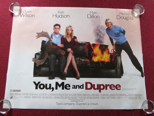 YOU, ME AND DUPREE UK QUAD (30"x 40") ROLLED POSTER OWEN WILSON KATE HUDSON 2006