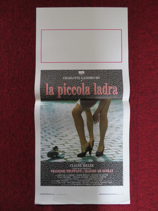 LA PICCOLA LADRA ITALIAN LOCANDINA POSTER CHARLOTTE GAINSBOURG D. BEZACE 1988