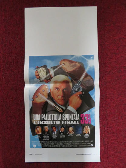 NAKED GUN 33 1/3: THE FINAL INSULT ITALIAN LOCANDINA POSTER LESLIE NIELSEN 1994