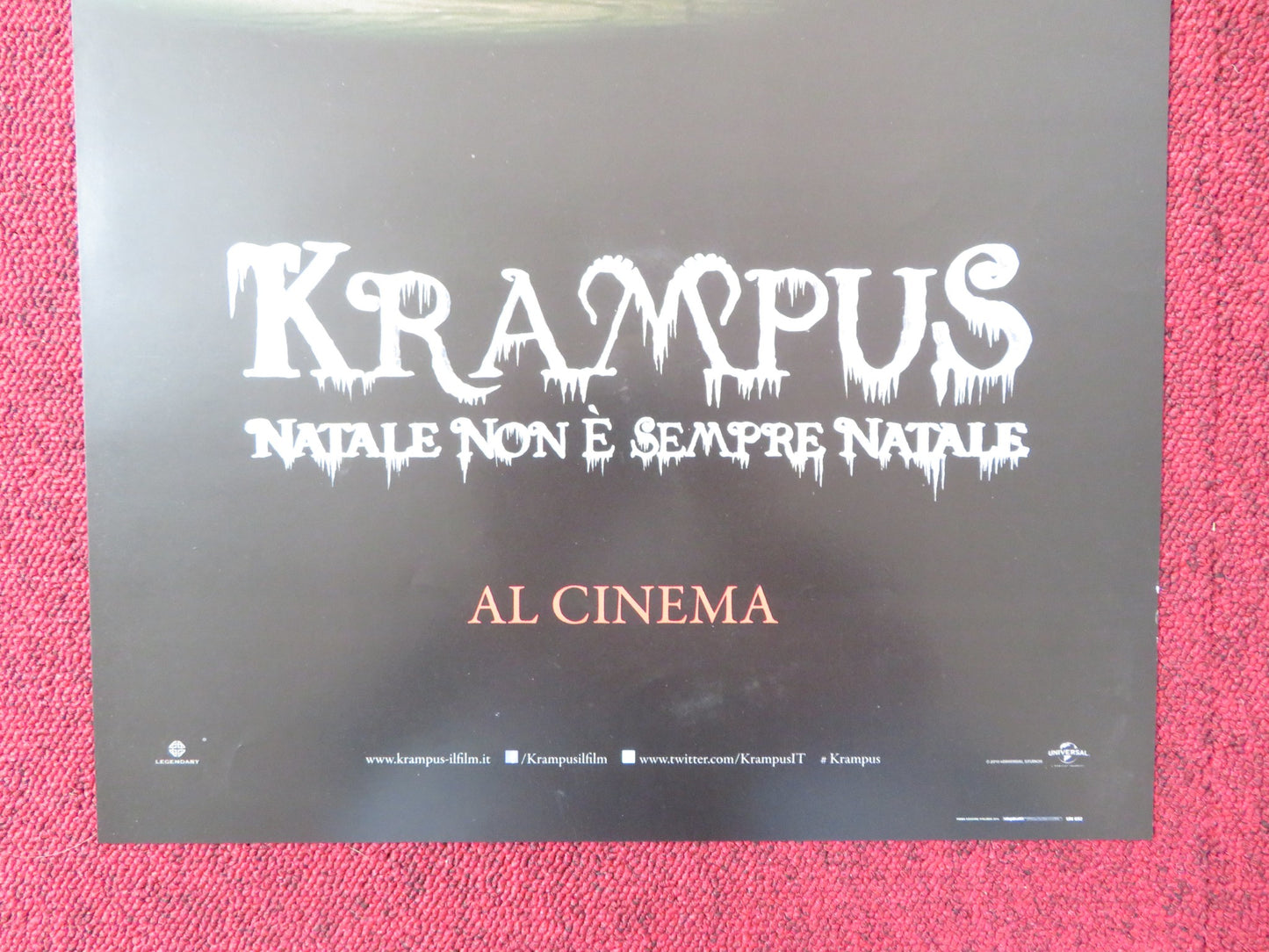 KRAMPUS ITALIAN LOCANDINA POSTER EMJAY ANTHONY ADAM SCOTT 2015