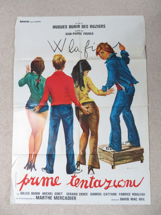 BLUE JEANS ITALIAN 2 FOGLIO POSTER GILLES BUDIN MICHEL GIBERT 1977