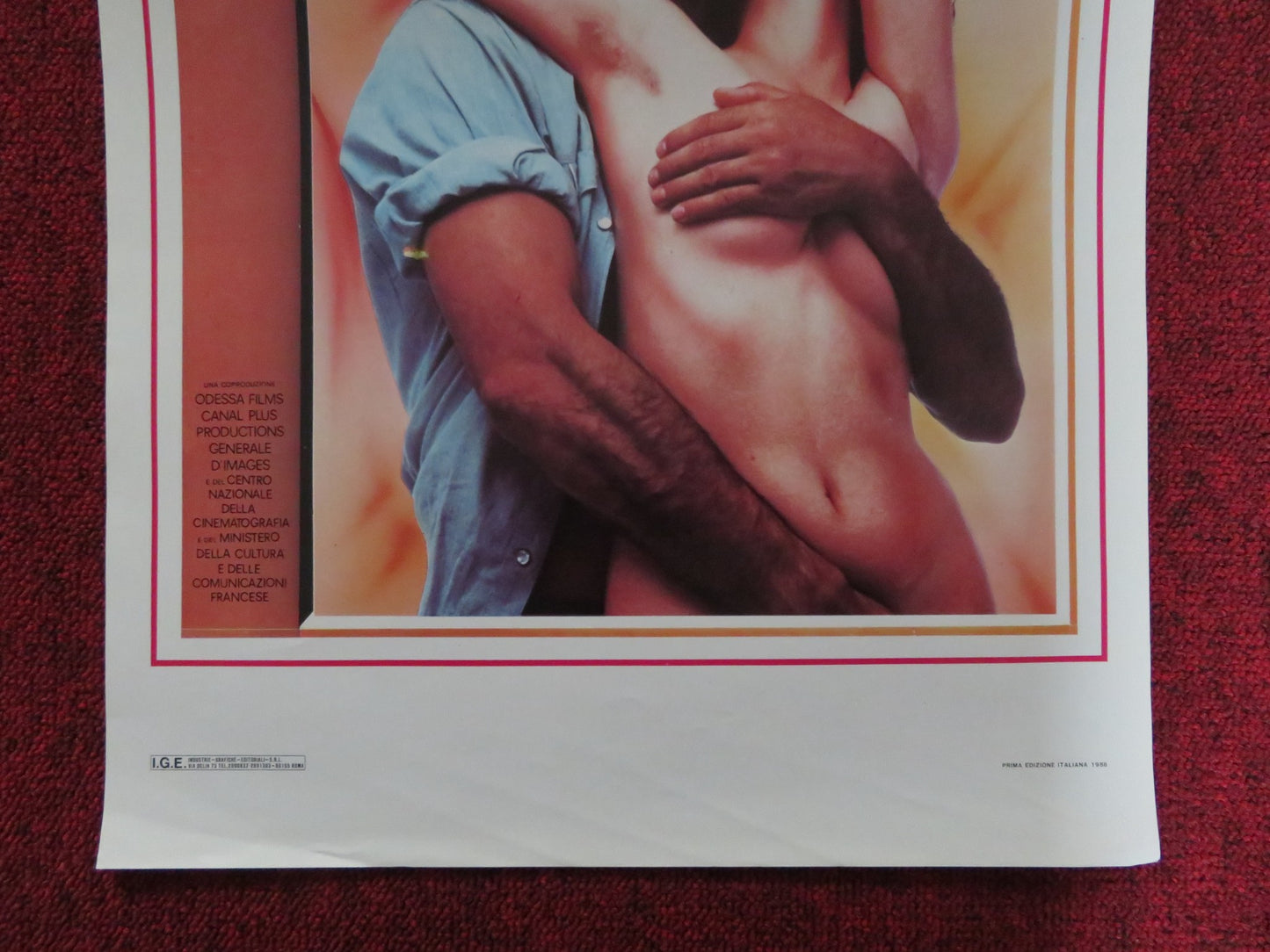 MON BEL AMOUR, MA DECHIRURE ITALIAN LOCANDINA POSTER STEPHANE FERRARA 1987