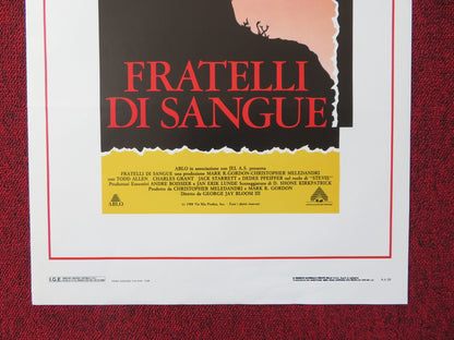 FRATELLI DI SANGUE ITALIAN LOCANDINA POSTER TODD ALLEN CHARLES GRANT 1989