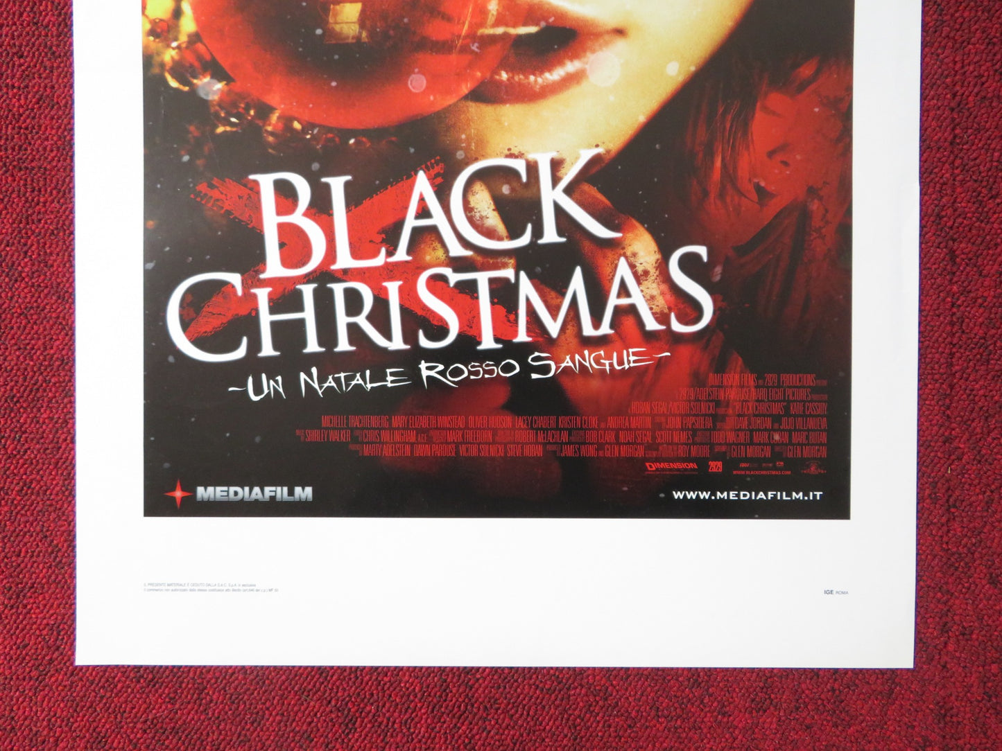 BLACK CHRISTMAS ITALIAN LOCANDINA POSTER KATIE CASSIDY M. TRACHTENBERG 2006