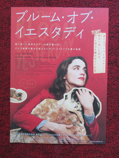 THE BLOOM OF YESTERDAY JAPANESE CHIRASHI (B5) POSTER CHRIS KRAUS 2016