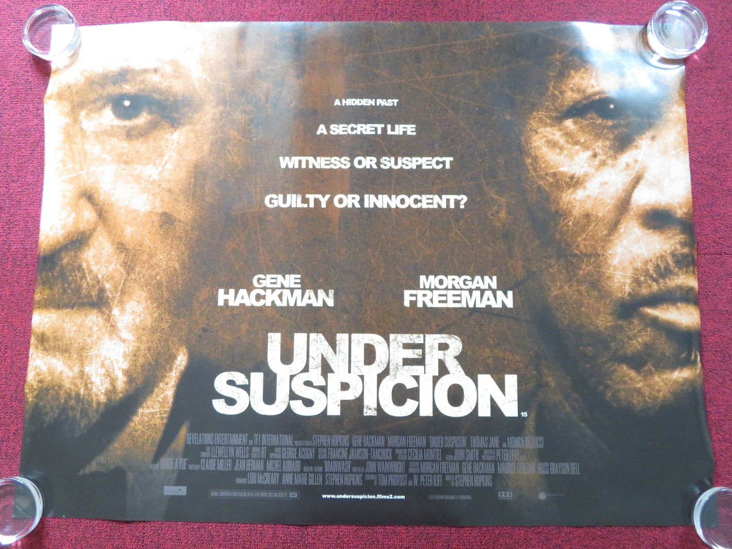 UNDER SUSPICION UK QUAD (30"x 40") ROLLED POSTER GENE HACKMAN M FREEMAN 2000