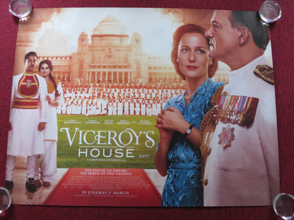 VICEROY'S HOUSE UK QUAD (30"x 40") ROLLED POSTER HUGH BONNEVILLE 2017