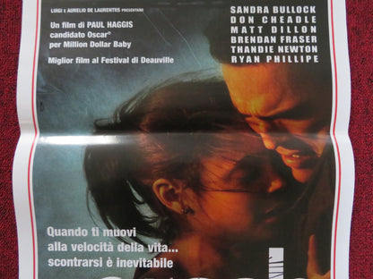 CRASH ITALIAN LOCANDINA POSTER SANDRA BULLOCK MATT DILLON 2004