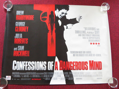 CONFESSIONS OF A DANGEROUS MIND UK QUAD (30"x 40") ROLLED POSTER ROCKWELL 2002