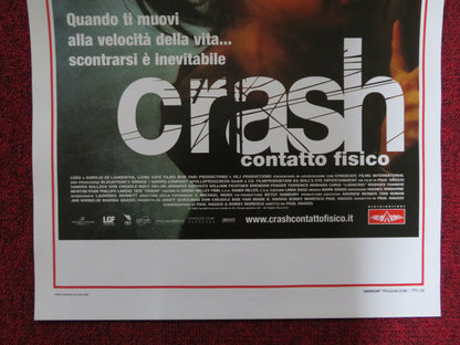 CRASH ITALIAN LOCANDINA POSTER SANDRA BULLOCK MATT DILLON 2004