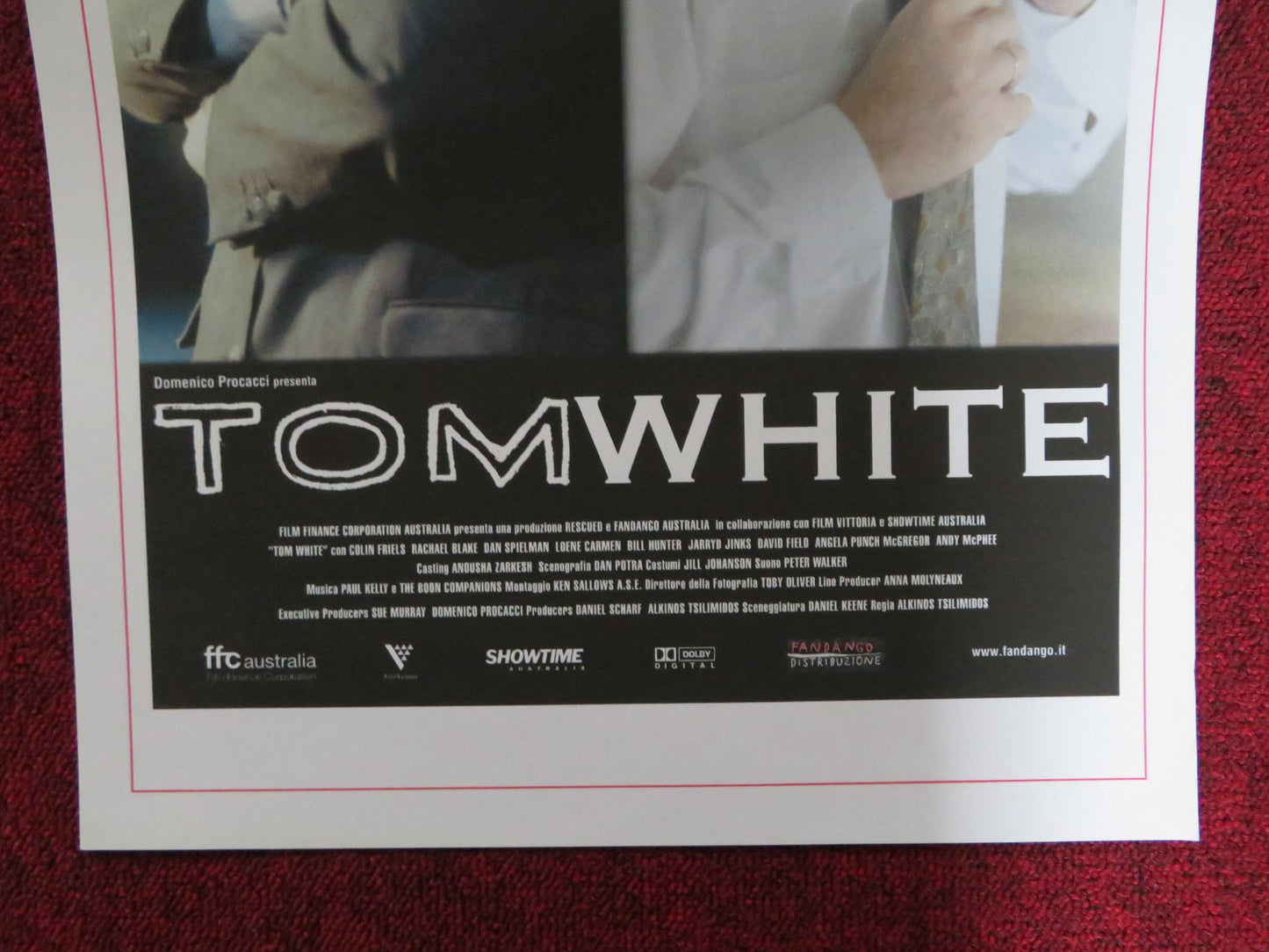 TOM WHITE ITALIAN LOCANDINA POSTER COLIN FRIELS RACHAEL BLAKE 2004