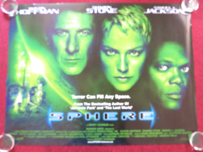 SPHERE UK QUAD (30"x 40") ROLLED POSTER DUSTIN HOFFMAN SHARON STONE 1998