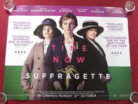 SUFFRAGETTE - B UK QUAD (30"x 40") ROLLED POSTER CAREY MULLIGAN M. STREEP 2015