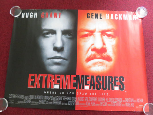 EXTREME MEASURES UK QUAD (30"x 40") ROLLED POSTER HUGH GRANT GENE HACKMAN 1996