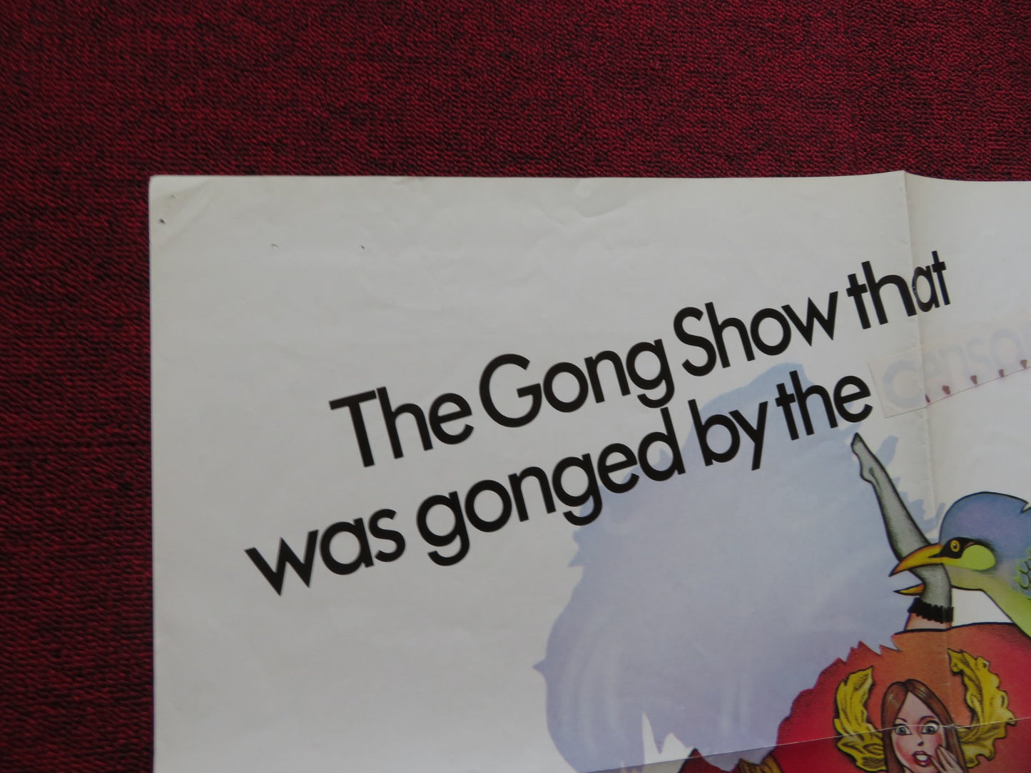 THE GONG SHOW MOVIE FOLDED US ONE SHEET POSTER CHUCK BARRIS ROBIN ALTMAN 1980