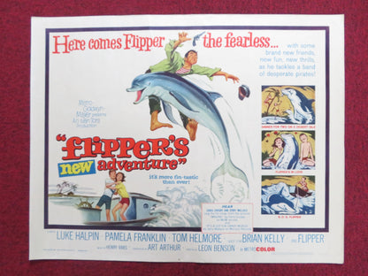 FLIPPER'S NEW ADVENTURE US HALF SHEET (22"x 28") POSTER HALPIN FRANKLIN 1964