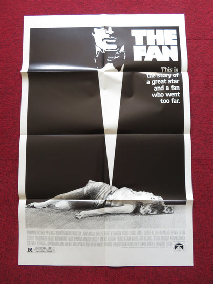 THE FAN FOLDED US ONE SHEET POSTER LAUREN BACALL JAMES GARNER 1981