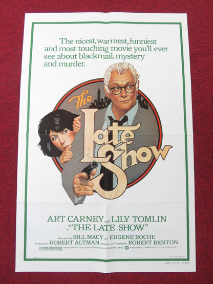 THE LATE SHOW FOLDED US ONE SHEET POSTER ART CARNEY LILY TOMLIN 1977