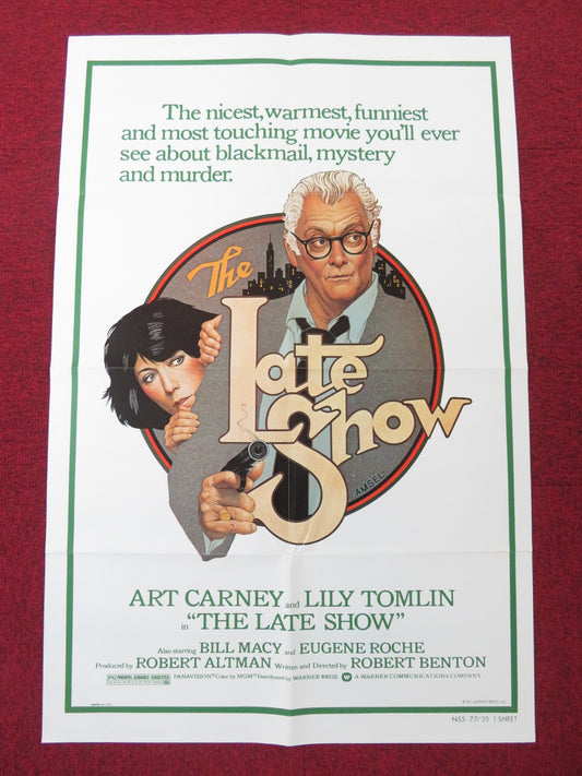 THE LATE SHOW FOLDED US ONE SHEET POSTER ART CARNEY LILY TOMLIN 1977