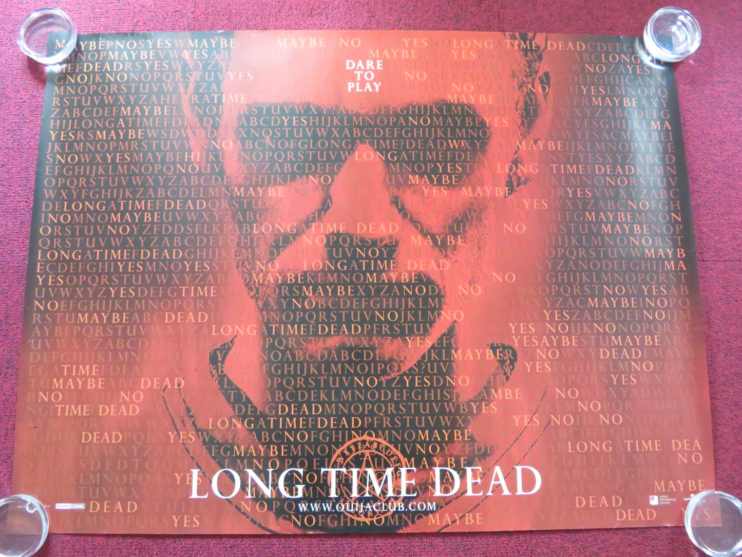 LONG TIME DEAD - B UK QUAD (30"x 40") ROLLED POSTER JOE ABSOLOM L. BELMONT 2002