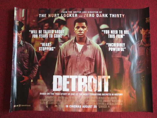 DETROIT UK QUAD (30"x 40") ROLLED POSTER JOHN BOYEGA WILL POULTER 2017