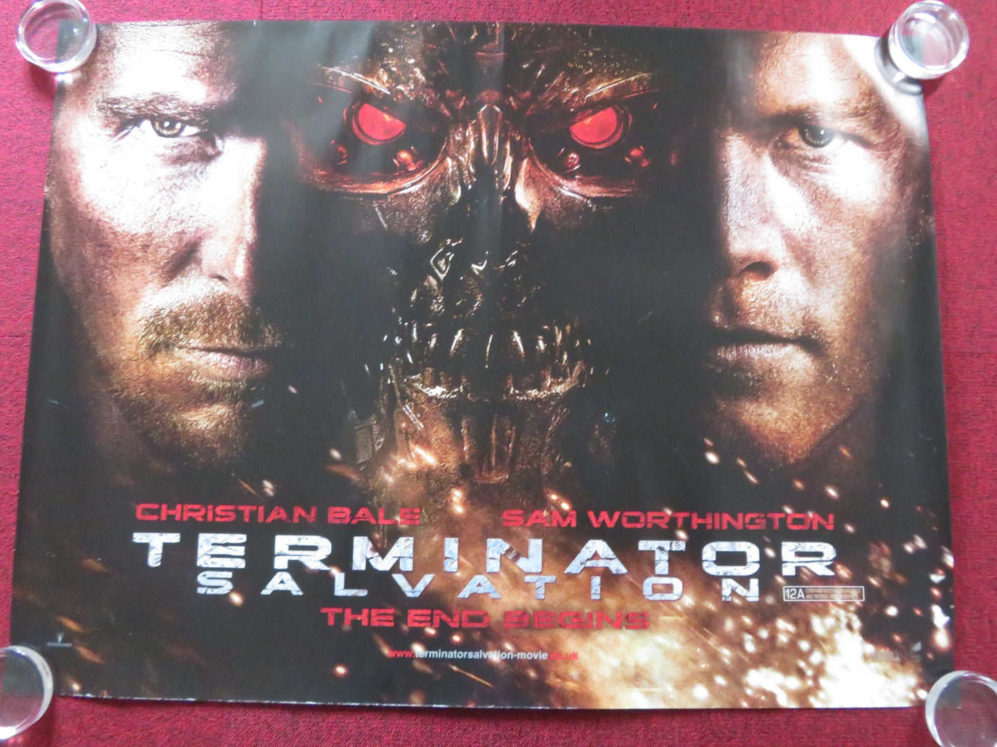 TERMINATOR SALVATION UK QUAD (30"x 40") ROLLED POSTER CHRISTIAN BALE 2009