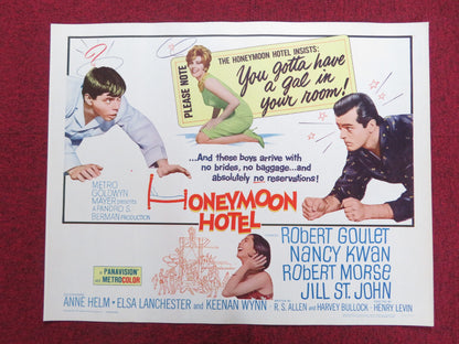 HONEYMOON HOTEL US HALF SHEET (22"x 28") POSTER ROBERT GOULET NANCY KWAN 1964