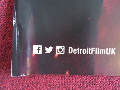 DETROIT UK QUAD (30"x 40") ROLLED POSTER JOHN BOYEGA WILL POULTER 2017