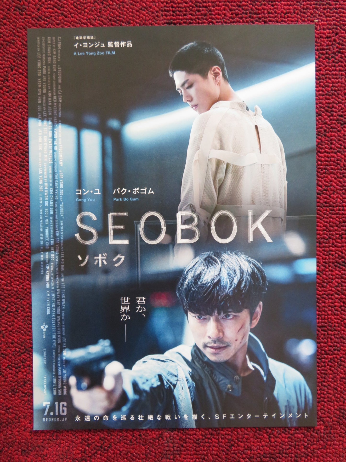 SEOBOK JAPANESE CHIRASHI (B5) POSTER PARK BO-GUM  GONG YOO 2021