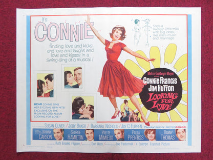 LOOKING FOR LOVE US HALF SHEET (22"x 28") POSTER CONNIE FRANCIS JIM HUTTON 1964