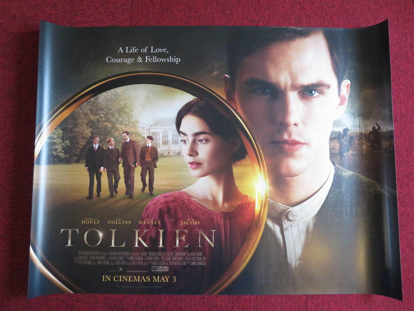 TOLKIEN UK QUAD (30"x 40") ROLLED POSTER NICHOLAS HOULT LILY COLLINS 2019