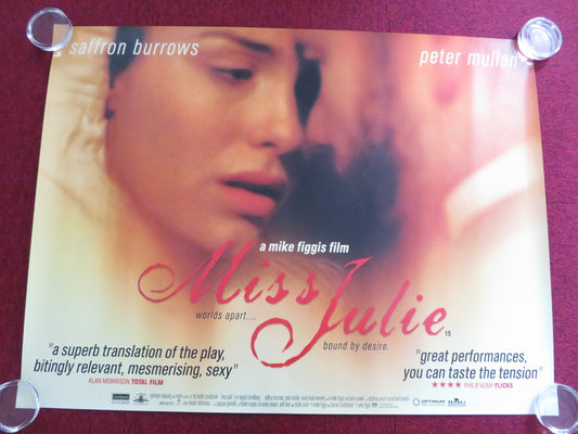 MISS JULIE UK QUAD (30"x 40") ROLLED POSTER SAFFRON BURROWS PETER MULLAN 1999