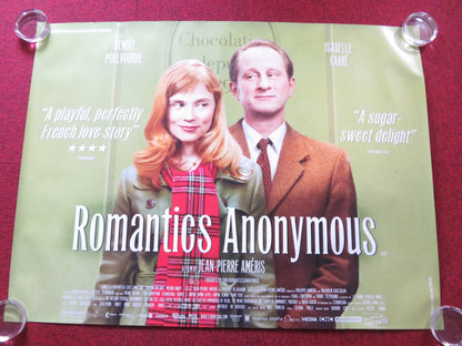 ROMANTICS ANONYMOUS UK QUAD (30"x 40") ROLLED POSTER ISABELLE CARRE 2010