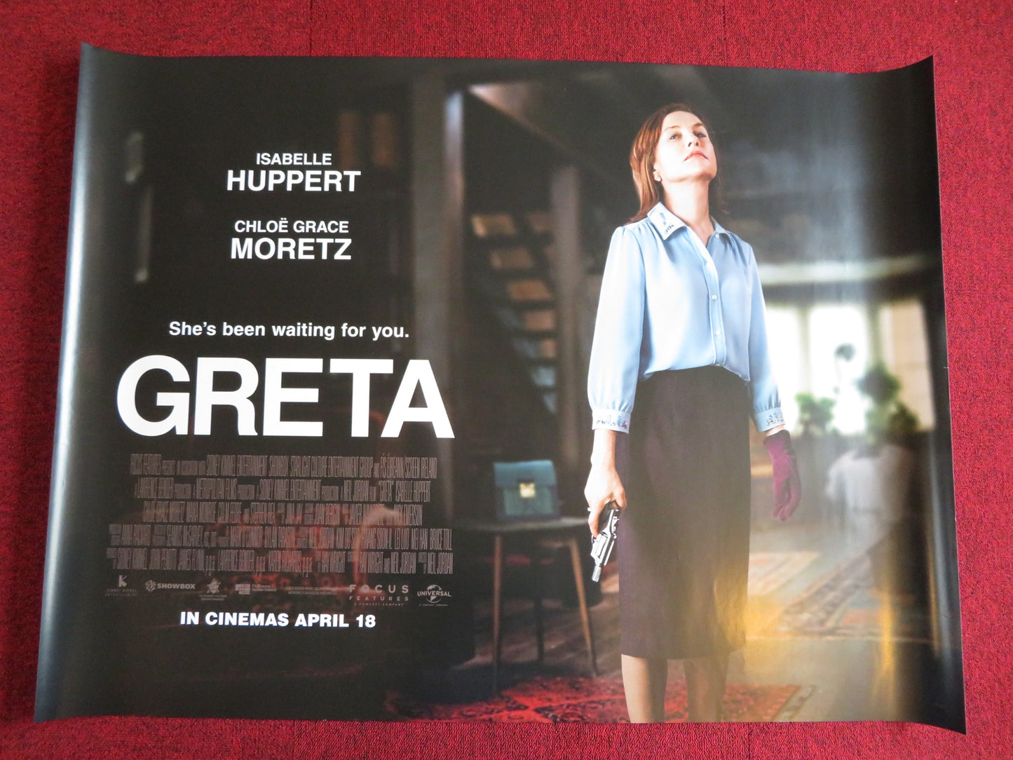 GRETA UK QUAD (30"x 40") ROLLED POSTER ISABELLE HUPPERT 2018