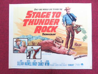 STAGE TO THUNDER ROCK US HALF SHEET (22"x 28") POSTER BARRY SULLIVAN MAX 1964