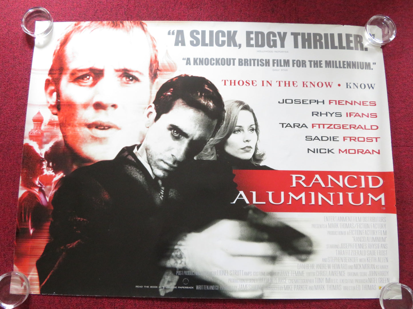 RANCID ALUMINIUM UK QUAD (30"x 40") ROLLED POSTER JOSEPH FIENNES RHYS IFANS 2000