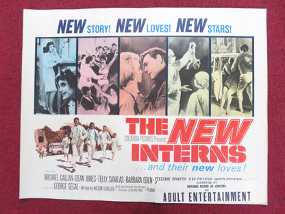 THE NEW INTERNS US HALF SHEET (22"x 28") POSTER MICHAEL CALLAN DEAN JONES 1964