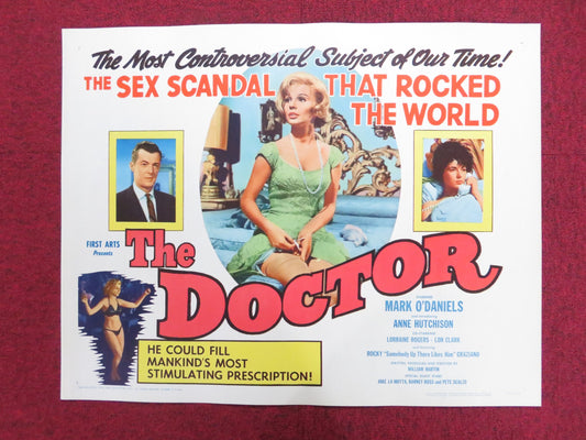 THE DOCTOR / THE DOCTOR AND THE PLAYGIRL US HALF SHEET (22"x 28") POSTER 1964