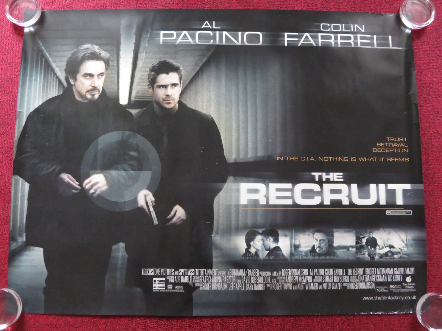 THE RECRUIT UK QUAD (30"x 40") ROLLED POSTER AL PACINO COLIN FARRELL 2003