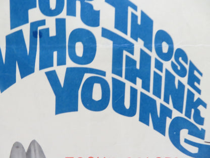 FOR THOSE WHO THINK YOUNG US HALF SHEET (22"x 28") POSTERJAMES DARREN 1964