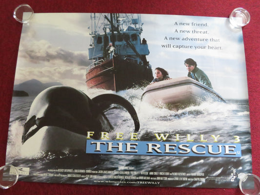 FREE WILLY 3: THE RESCUE UK QUAD (30"x 40") ROLLED POSTER JASON RICHTER 1997