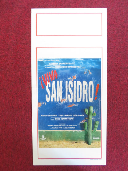 VIVA SAN ISIDRO ITALIAN LOCANDINA POSTER DIEGO ABATANTUONO MARCO LEONARDI 1995