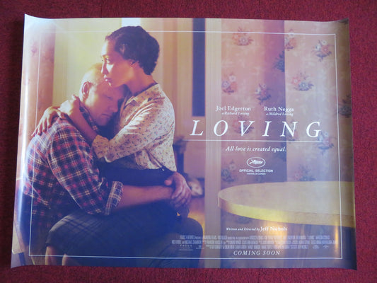 LOVING UK QUAD (30"x 40") ROLLED POSTER JOEL EDGERTON RUTH NEGGA 2016