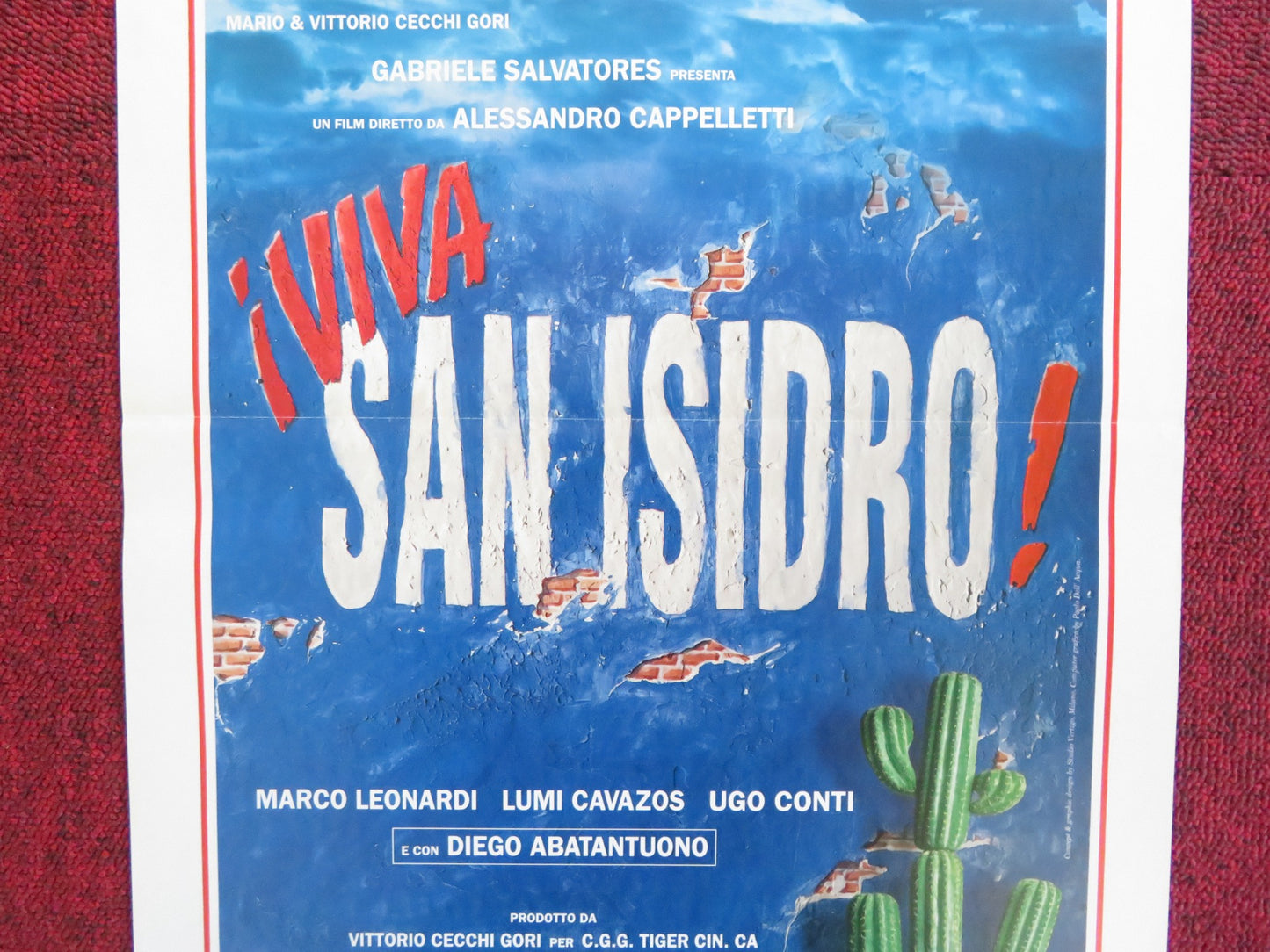 VIVA SAN ISIDRO ITALIAN LOCANDINA POSTER DIEGO ABATANTUONO MARCO LEONARDI 1995