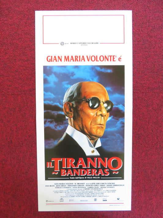 IL TIRANNO BANDERAS ITALIAN LOCANDINA POSTER GIAN MARIA VOLONTE ANA BELEN 1995